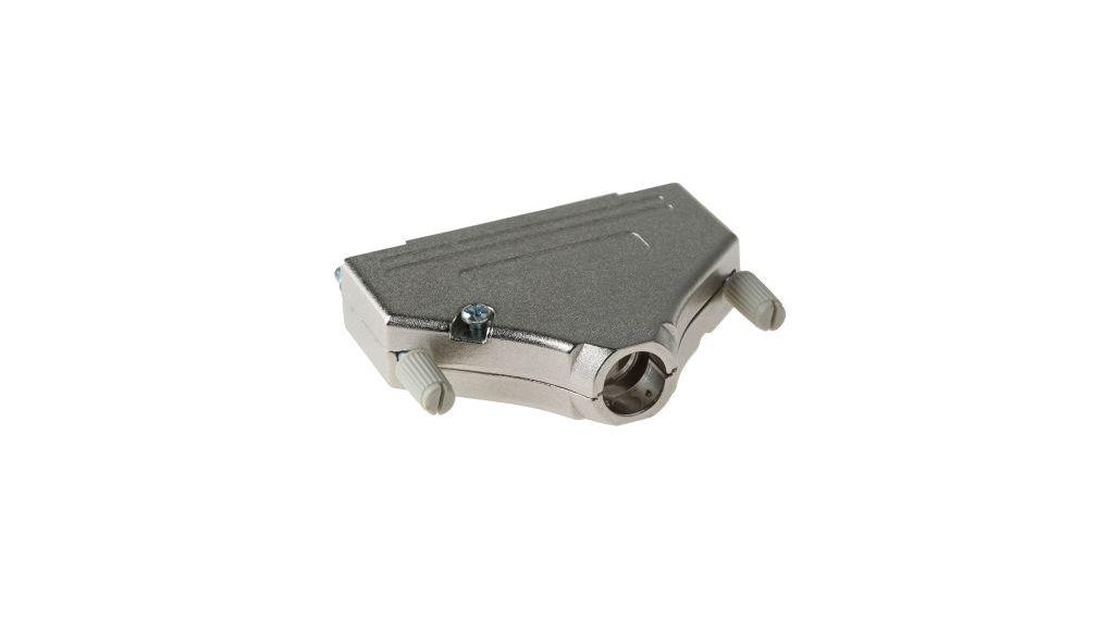 MHDTZK-RA Series Zinc D Sub Backshell, 37 Way, Strain Relief
